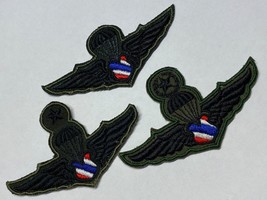 Thailand, Parachutist, Parawings, Police, Airborne, Cloth, Group Of 3, Subdued - £15.77 GBP