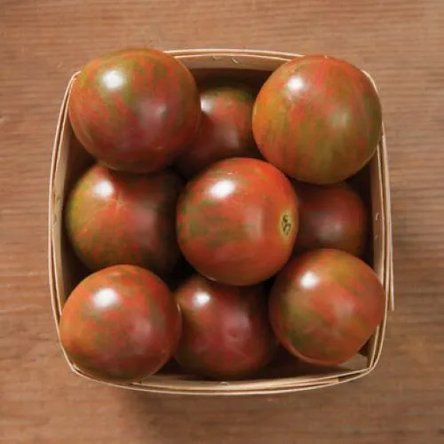 20 Organic Purple Bumblebee Tomato Seeds Tasty Sweet Artisan Fresh - £8.63 GBP