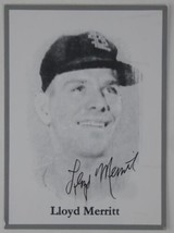 Lloyd Merritt Rare Signed 3.5x4.5 Photo Card Baseball St. Louis Cardinals - £11.76 GBP