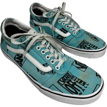 Vans Ward Blue Scuba Black Logo Mix Skate Shoes VN0A38DMVH5 mens 10.5 - $579.04 MXN