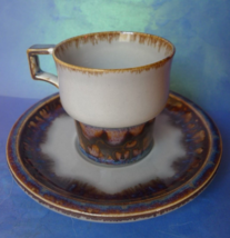Vintage Denmark Copenhagen Porcelain B&amp;G Bing Grondahl Stoneware Cup &amp; S... - £29.79 GBP