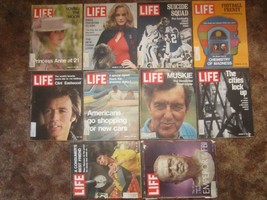 Lot Of 10 Magazines Life 1971 Princess Anne Clint Eastwood Muskie [Z131b] - £26.24 GBP