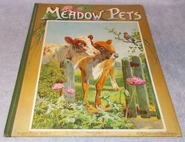 Antique Children's Book Meadow Pets Ernest Nister Bavaria Ca 1895 - $295.00