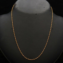 22 Karat Print True Gold 7inches Cable Chain Half Daughter Antique Look Jewelry - £1,149.61 GBP