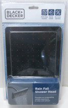 New Black+Decker Black Rain Fall Shower Head Anti Clogging Nozzles - 9.8... - $297.68 MXN