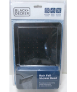 New Black+Decker Black Rain Fall Shower Head Anti Clogging Nozzles - 9.8... - $298.74 MXN