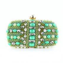  for women pearl beading luxury designer handbag bling green rhinestone women s evening thumb200