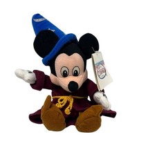 Disney Store Bean Bag Plush Fantasia Sorcerer Mickey Mouse Wizard - $215.11 MXN