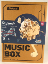NEW Robotime ROKR Singing Seymour Robot Dog Music Box 3D Wooden Puzzle Kit AM480 - £10.64 GBP