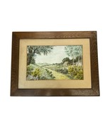 1914 Art Nouveau Werner Berg Oil Painting Landscape with Village House-
... - £400.03 GBP