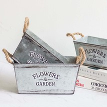 Iron Sheet Flower Bucket Handicraft Decoration - $14.10+