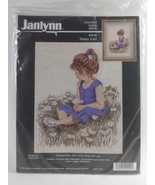 1996 Vtg Janlynn Counted Cross Stitch Kit Daisy Girl Finished Size12.5&quot;x... - £11.66 GBP