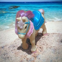 Vintage Fisher Price Once Upon a Dream Pony Horse Figure Pink Blue - $11.88