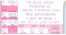 Vintage Il Nero Crowes Ticket Stub Ottobre 17 1992 Fenice Arizona - £35.71 GBP