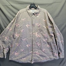 Wrangler Rugged Wear Men&#39;s Long Sleeve Button Up Shirt Duck Print No Size - £7.66 GBP