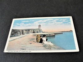Holding the Fort, Fort Marion, St. Augustine, Florida- 1920s Unposted Postcard. - £6.04 GBP