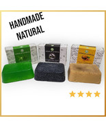 Handmade Organic Natural ingredients soaps - 3 soaps - €11,53 EUR