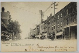 Bethlehem Pa South Main Street 1905 to Ilchester Md Postcard R16 - £13.50 GBP