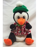 VINTAGE Coca-Cola COKE PENGUIN WITH HAT 6&quot; Bean Bag Stuffed Animal Toy 1999 - $20.35 CAD