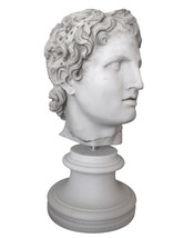Alexander the Great Marble Head Pergamon Museum Replica Reproduction - £875.32 GBP