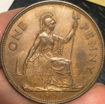 1937 Great Britain One Penny - Excellent Example! - £2.62 GBP