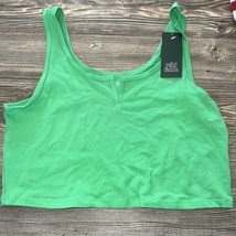 Women&#39;s Notch Front T-Shirt - Wild Fable Green Size XL - £3.92 GBP