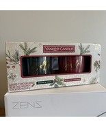 NIB Yankee Candle 2-Pack Balsam &amp; Cedar and Sparkling Cinnamon 12 oz 3 W... - $24.74