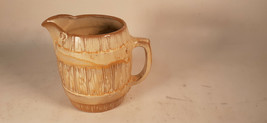 Vintage Frankoma Pitcher, Plainsman Desert Gold, 47D Barrel - $18.49