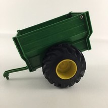 John Deere Farm Wagon Pull Behind Green Collectible Grain Trailer Tomy Toy - $29.65