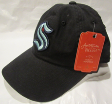 NWT NHL American Needle Adjustable Hat-Seattle Kraken Buckle Strap Closure OSFM - £22.91 GBP