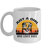 Aussie Dogs Coffee Mug Ceramic Gift Just A Girl Who Loves Dog Pet Paw White Mugs - £13.30 GBP+