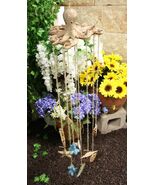 Ceramic Nautical Ocean Octopus With Corals Starfish And Shells Wind Chim... - $748.15 MXN