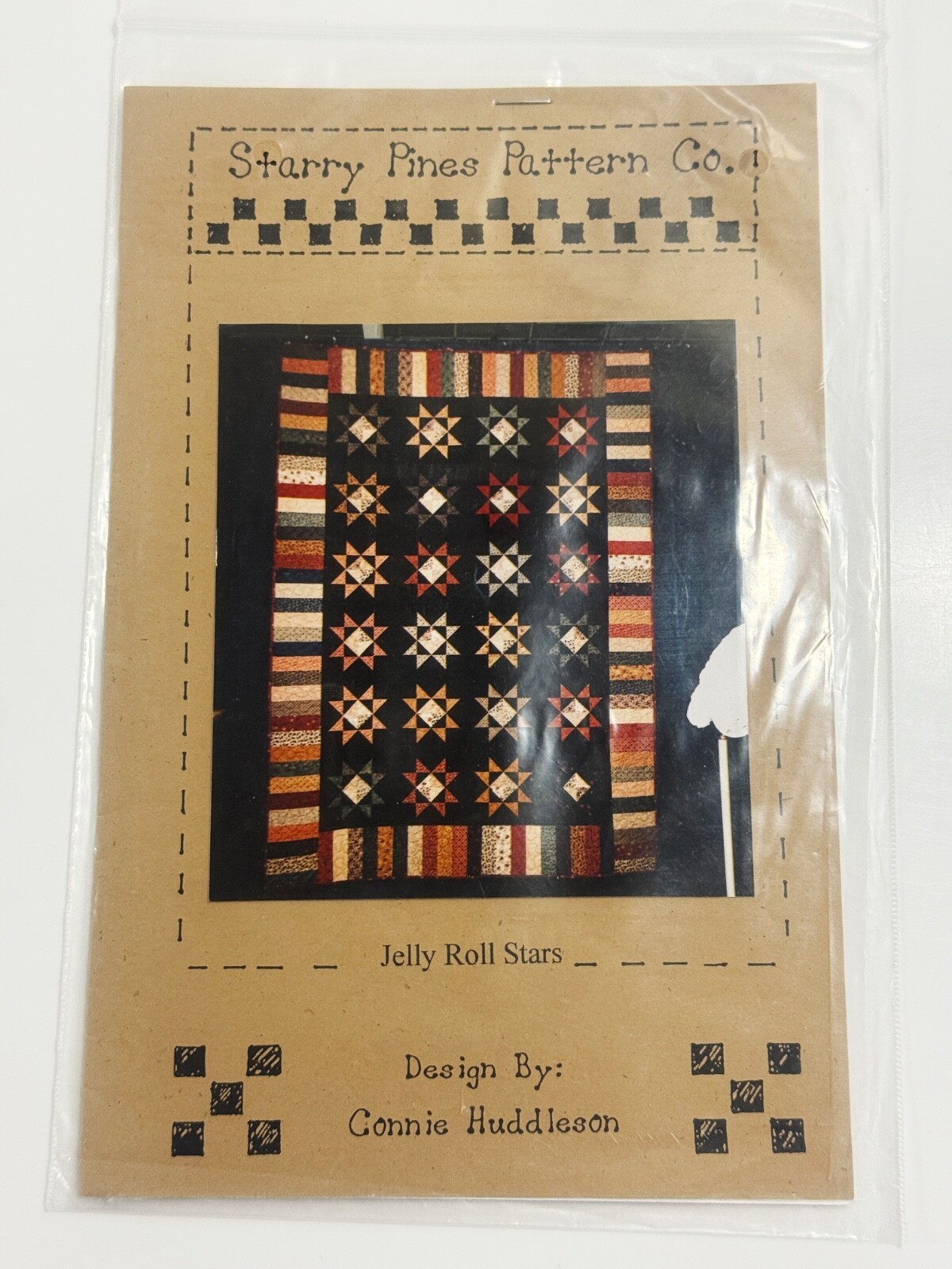 Starry Pines Pattern Co. JELLY ROLL STARS Quilt Pattern Sewing Craft Pro... - $10.88