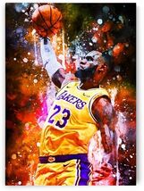 Los Angeles Lakers Metal Sign LeBron James #23 NBA Wall Art - $34.84 CAD