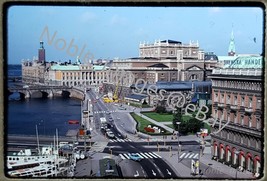 1974 Stockholm Svenska Handelsbanken Street Scene Kodachrome 35mm Slide - £2.72 GBP