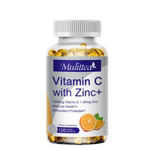 120 Softgel Vitamin C &amp; Zinc Complex 1000mg Caps- Immune Support,Skin Health - £31.95 GBP