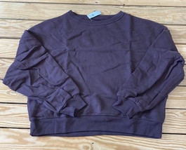 gap NWT women’s pullover sweatshirt Size M eggplant G6 - £17.73 GBP