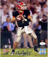 MATTHEW STAFFORD AUTOGRAPH 8&quot; X 10&quot; PHOTO - C.O.A  -  JSA - $125.00