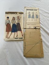 Vtg Butterick 3496 Fast Easy Slightly Flared Skirt Pattern Size 10 Cut Complete - $11.30