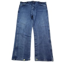 VINTAGE Wrangler Jeans Mens 42x32 Blue Pants Denim Western Workwear - £22.40 GBP