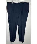 Linea Uomo Men’s Navy Pleated Front Twill Pants Size 44X32 - $40.83 CAD