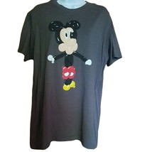 Disneyland Mickey Mouse as a Balloon Animal Graphic T Shirt Gray Size Large - $16.65