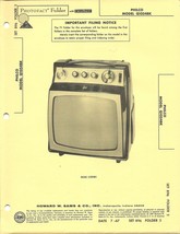 Sams Photofact - Set 896 - Folder 2 - Jul 1967 - Philco Model Q1054BK - £18.28 GBP