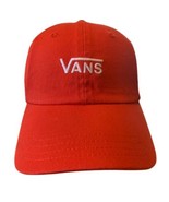 VANS Off The Wall Courtside Spell Out Stitched Orange Adjustable Dad Hat... - £15.49 GBP