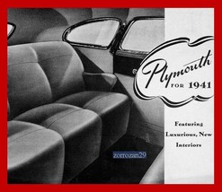 1941 Plymouth FULL-LINE B/W Sales Brochure -2284-L-8-40- Usa Vintage Original !! - £37.02 GBP