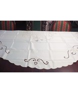 FANCO Tablecloth 72&quot; Round Knit Lace Around Roses Cream, New,  Laced [3] - $1,016.10 MXN