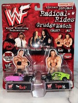 WWF WWE Radical Rides The Rock Triple H Due Cast Car Toys 1998 Vintage Wrestling - $19.99