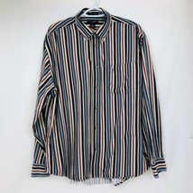 IVY CREW Classics Shirt Mens XL Long Sleeve Button Down Striped - £11.12 GBP