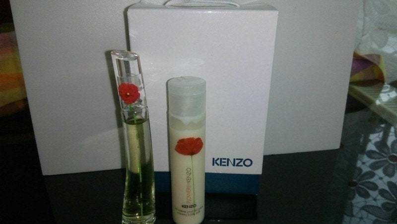Kenzo - Flower - Set - EdP 4 ml + Body Milk 15 ml - BOX - VINTAGE RARE! - $49.00