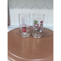 Holly Hobbie 1977 Coca Cola Merry Christmas Glasses, Set of 2, Collectible Vtg - £7.43 GBP